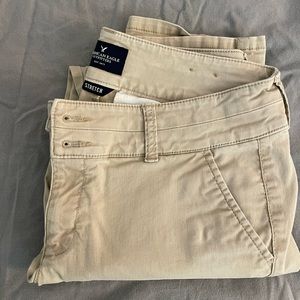 American Eagle skinny stretch khakis